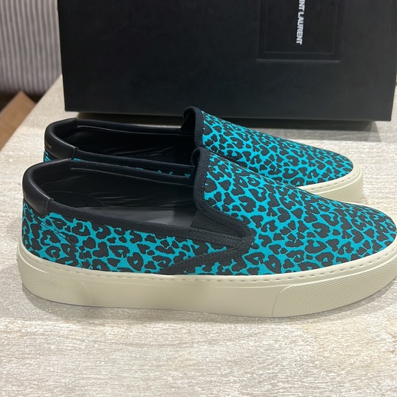 Saint Laurent Unisex Leopard Slip On - Picture 3 of 11